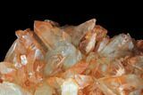 Natural, Red Quartz Crystal Cluster - Morocco #88925-2